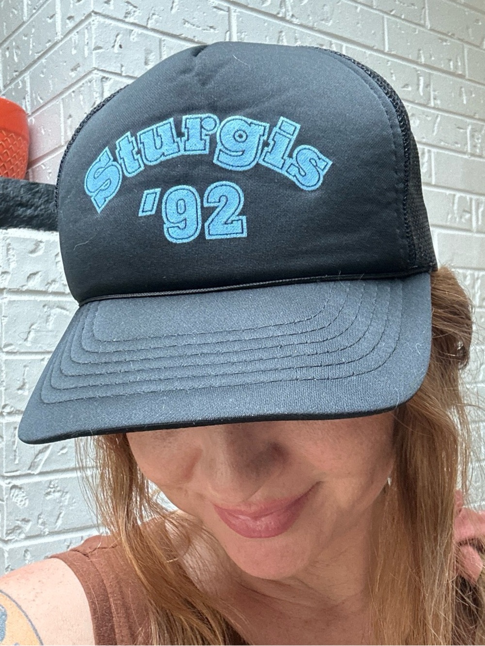 Sturgis '92 Black Trucker Hat